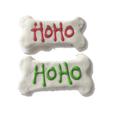 Christmas themed "HOHO" dog bone treat cookie